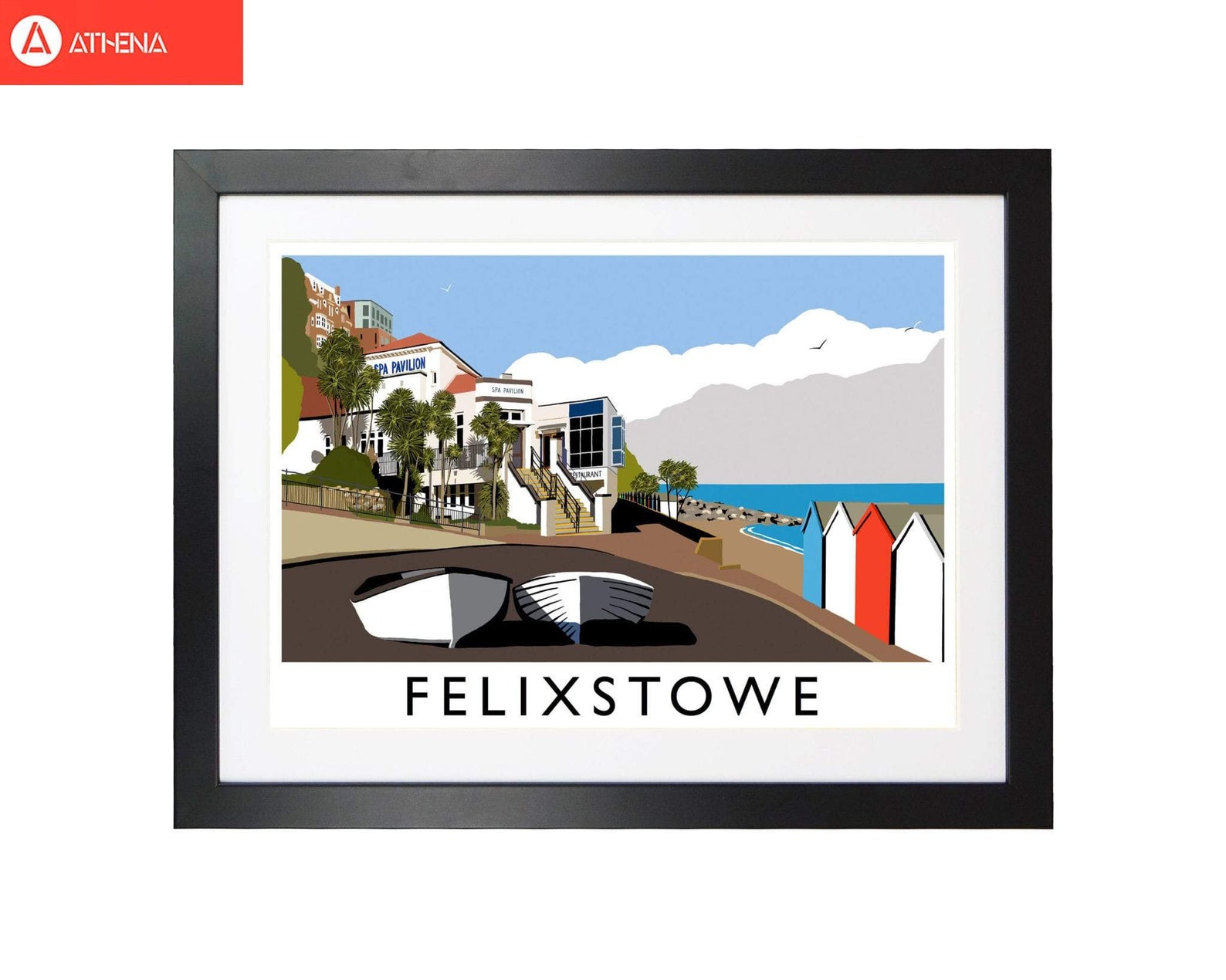 Felixstowe Framed Digital Art Print by Richard O'Neill Etsy