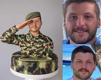Individuelle Büste Skulptur, personalisierte Büste Statue, individuelle 3D Portrait Figur vom Foto, Tortenfigur für Geburtstag, Jubiläum, Hochzeit