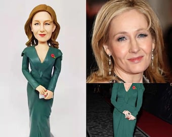 Custom celebrity photo dolls, personalized movie star picture figurine, customized  famous people portrait statues, gifts for superstar star