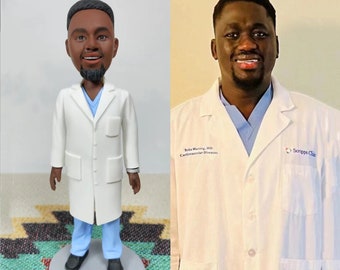 Custom Doctor Bobblehead, personalized gifts for doctors, dentist gifts, Personalized Statue Figures for Doctors, Custom Nurse Bobbleheads