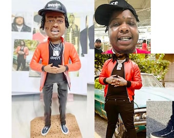Black Men Cake Topper Bobblehead Custom｜Black People Bobblehead Dolls Personalized Gifts For Dad, Unique Birthday Anniversary Gifts For Men