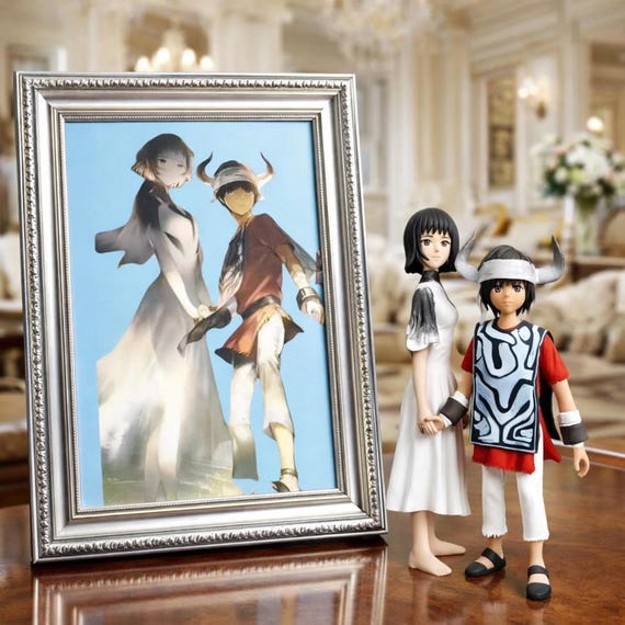 Custom Anime Figure from Photo, Personalized Anime Figurine, Manga Style Gift