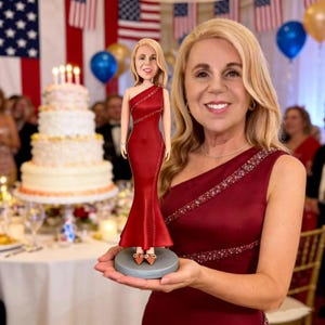 Personalized Grandma Figurine from Photo, Custom Gift for Grandma, Birthday Keepsake