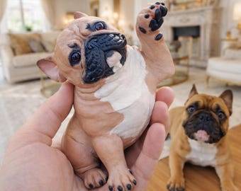 Custom Dog Figurine from Photo, Personalized Pet Statue