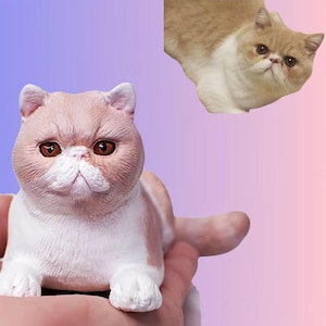 Personalisierte mini Katze Statue, haustier figur，Katze Skulptur, benutzerdefinierte haustier portrait figuren, Hundefigur, Katze Verlust