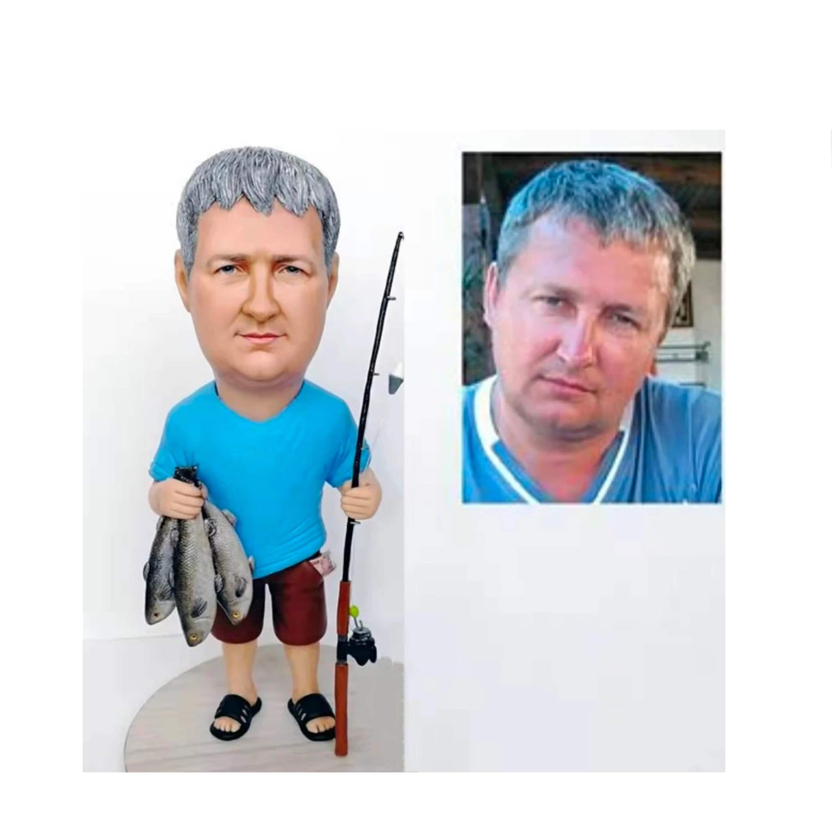 Fishing Man Figurine -  Australia