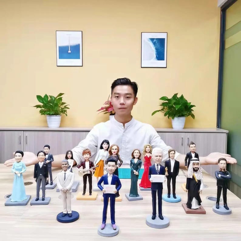 Custom figurine from Photo for Women, girlfriend, Dancer – Personalized Cake Topper Figure Gift for Birthday, Valentine’s or Anniversary image 20