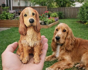 Custom Pet Replica Dog Figurine from Photo, Personalized Keepsake