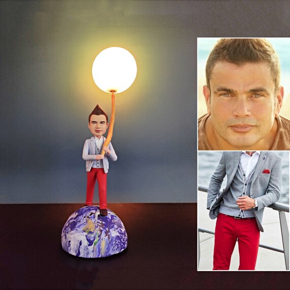 Custom man moon lamp online