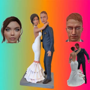 オーダーメイド 3D肖像画、似顔絵 、人形、写真ギフト、 雕刻、フィギュア、結婚祝い、周年記念日、記念品、彼氏彼女、夫婦、カップル、両親贈呈品、誕生日ケーキトッパー、カップル、パーソナライズギフト、友達、プレゼント、出産、結婚、記念日、ケーキフィギュア、 祖父母、 恋人