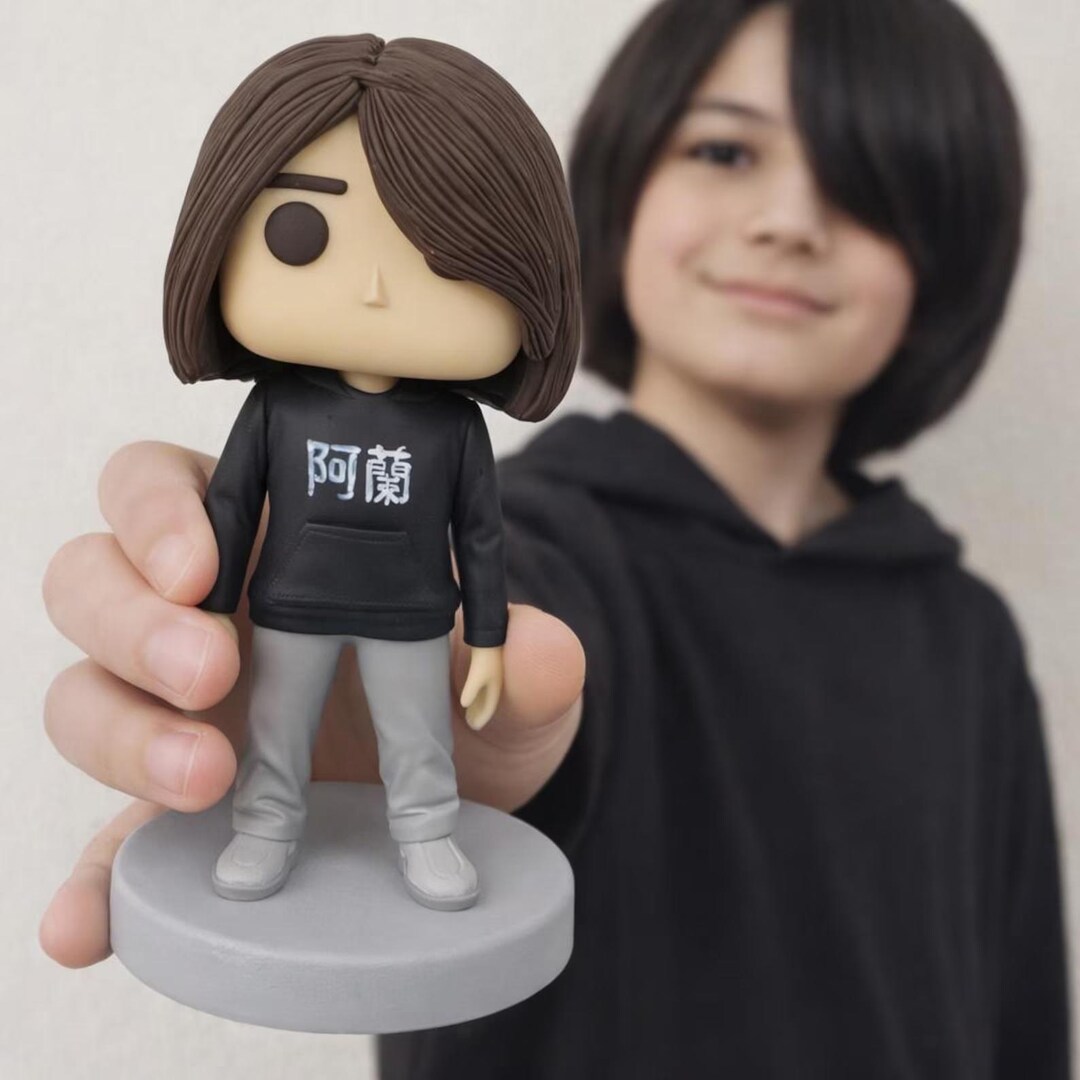 Child Figure Custom Mini Figure From Photo for Kids – Personalized Child Figurine ...