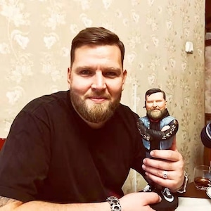 Custom bobblehead men, personalized gift figure for him, 3D statue doll from photo, cake topper birthday anniversary gift for boyfriend