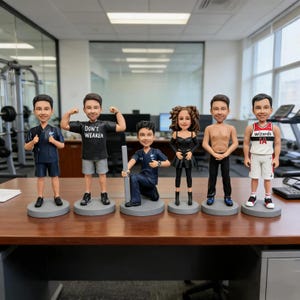Figura personalizada de equipo deportivo a partir de una foto, regalo personalizado para el entrenador