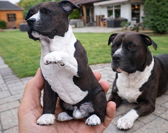 Custom Dog Figurine from Photo, Personalized Dog Gift