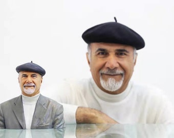 Individuelle Büste Skulptur, personalisierte Büste Statue, individuelle 3D Portrait Figur vom Foto, Tortenfigur für Geburtstag, Jubiläum, Hochzeit