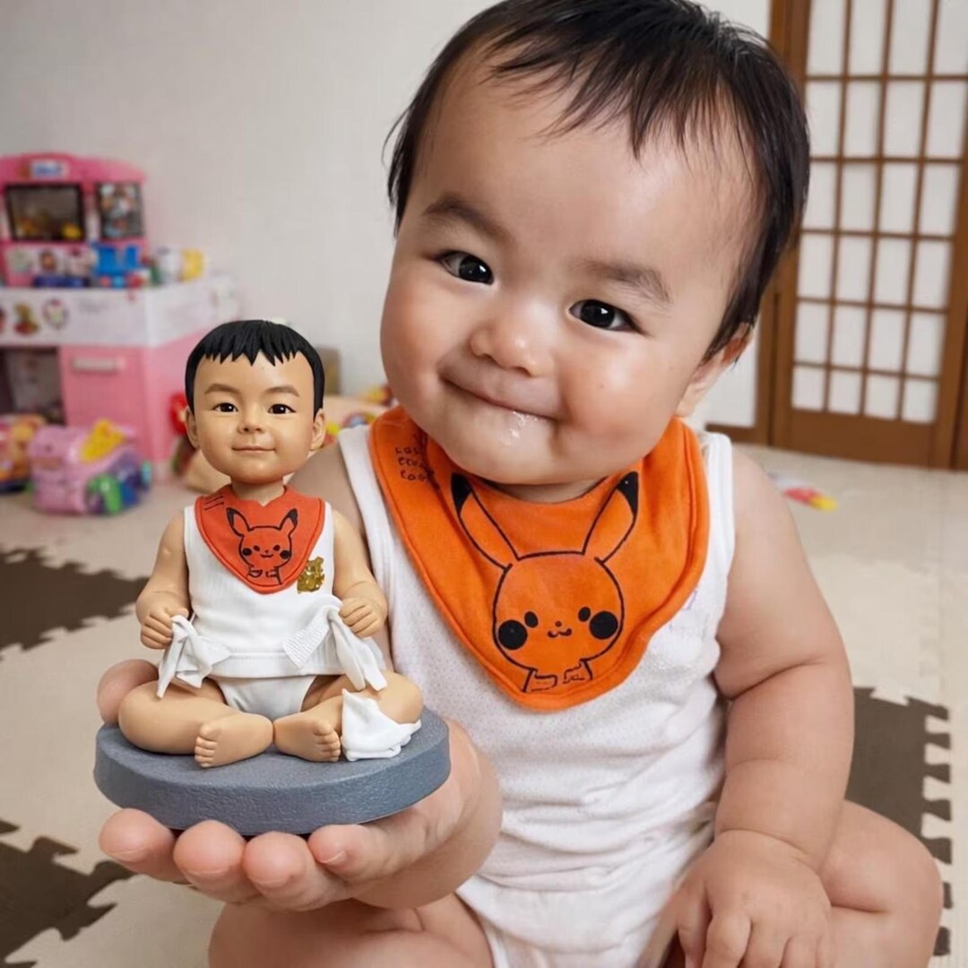 Newborn Gift From Photo, Custom Baby Figurine, Personalized Nursery ...