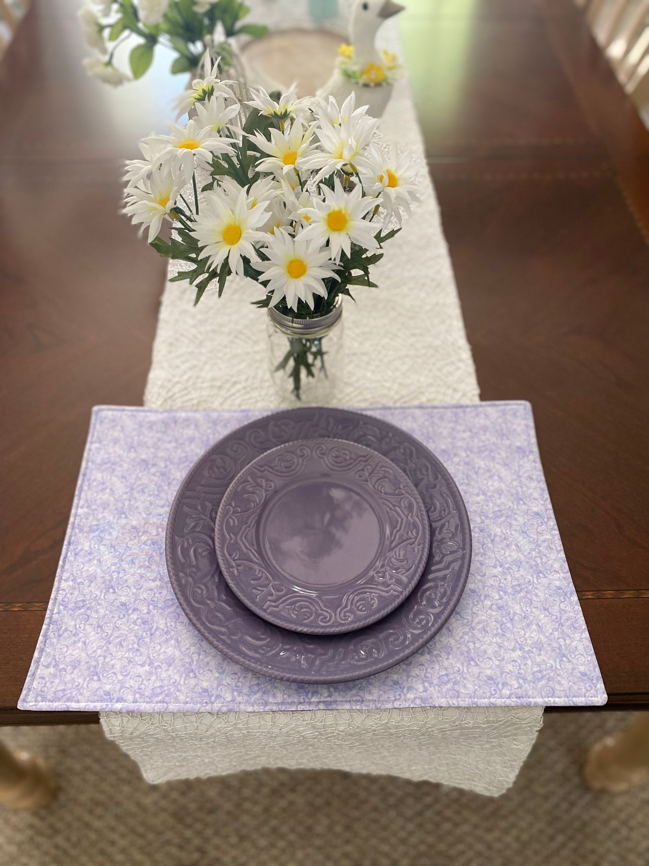Set of 4 Reversible Placemats Etsy