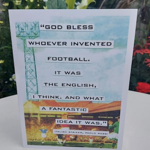 For the Love of Football Birthday/Greetings Card
