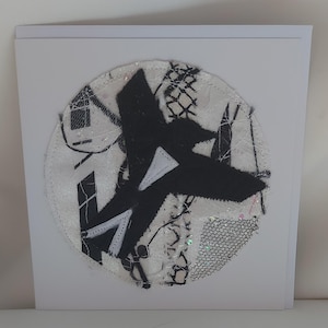 Cartão de felicitações do Notts County Football Club Art / Emblema Magpie / Feito à mão em Nottingham, Reino Unido / Arte de fã de futebol