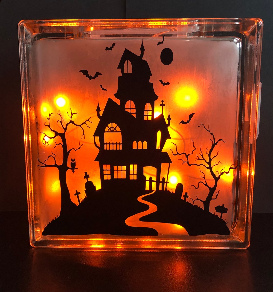 Haunted House Light up Box Etsy UK