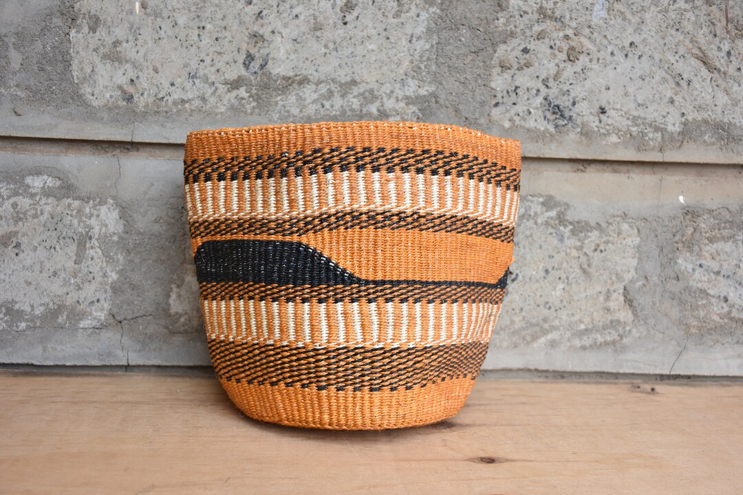 Sisal Basket Planter Succulent Planter, Handmade Woven Basket Flower