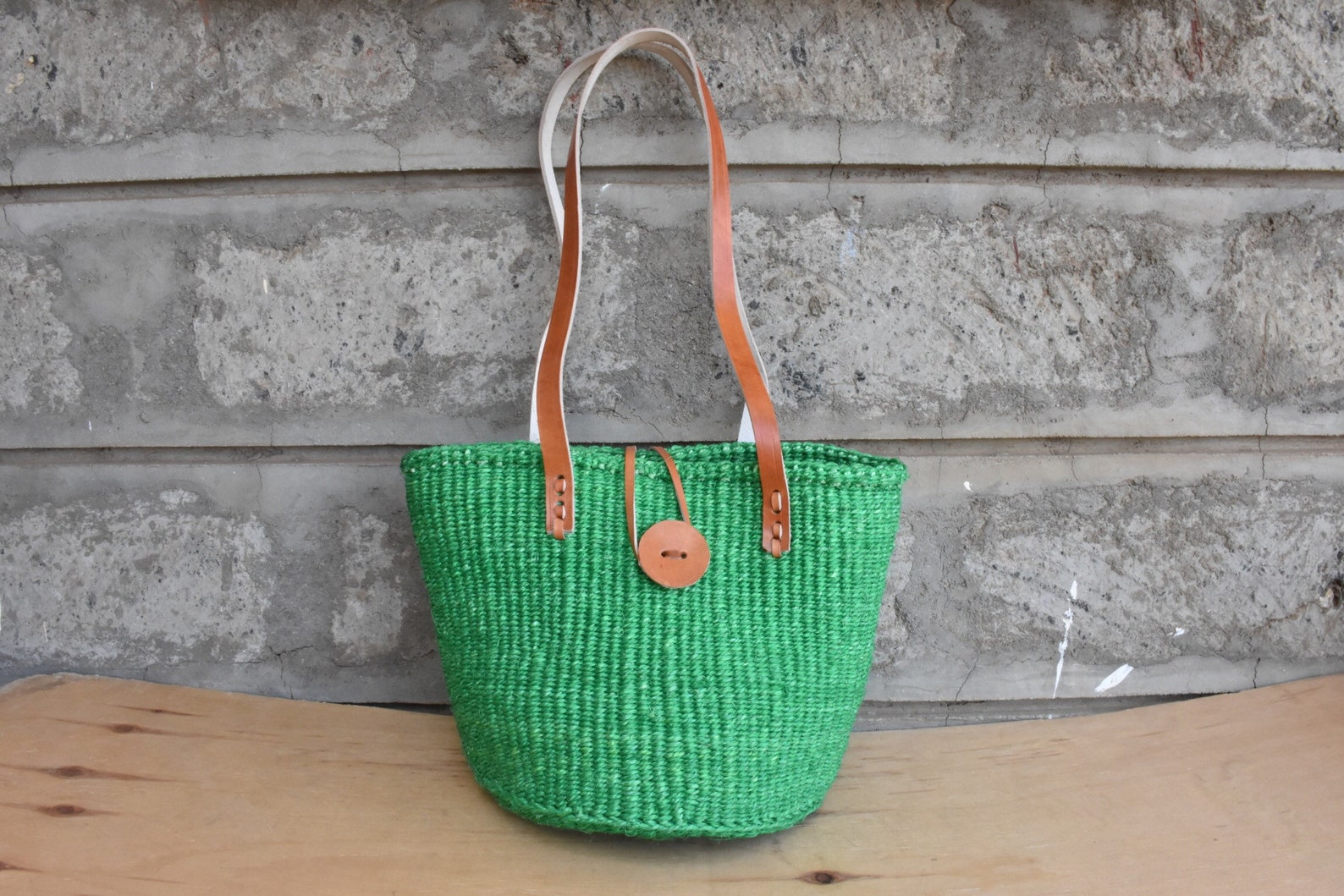 Sisal Woven Basket Bag African Woven Market Handbag Summer Etsy