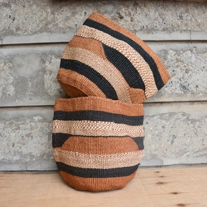 Sisal Basket Planter Succulent Planter, Handmade Woven Basket Flower Pot, African Home Decorative  Basket Basket, Woven Toy Storage Basket