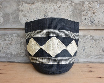 Sisal Basket Planter Succulent Planter, Handmade Woven Basket Flower Pot, African Home Decorative  Basket Basket, Woven Toy Storage Basket