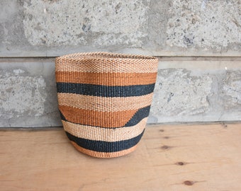 Sisal Basket Planter Succulent Planter, Handmade Woven Basket Flower Pot, African Home Decorative  Basket Basket, Woven Toy Storage Basket