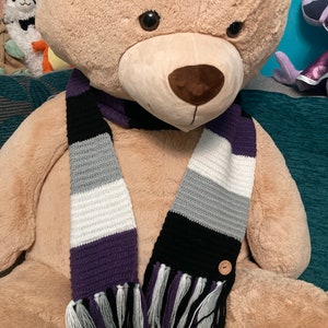 LGBTQ+ Asexual Pride Scarf - Handmade