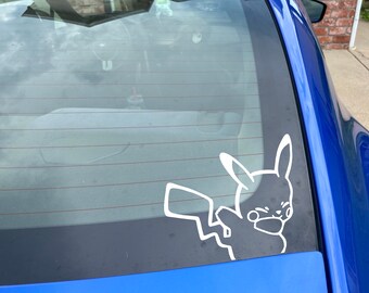 Pikachu Car Decal Etsy