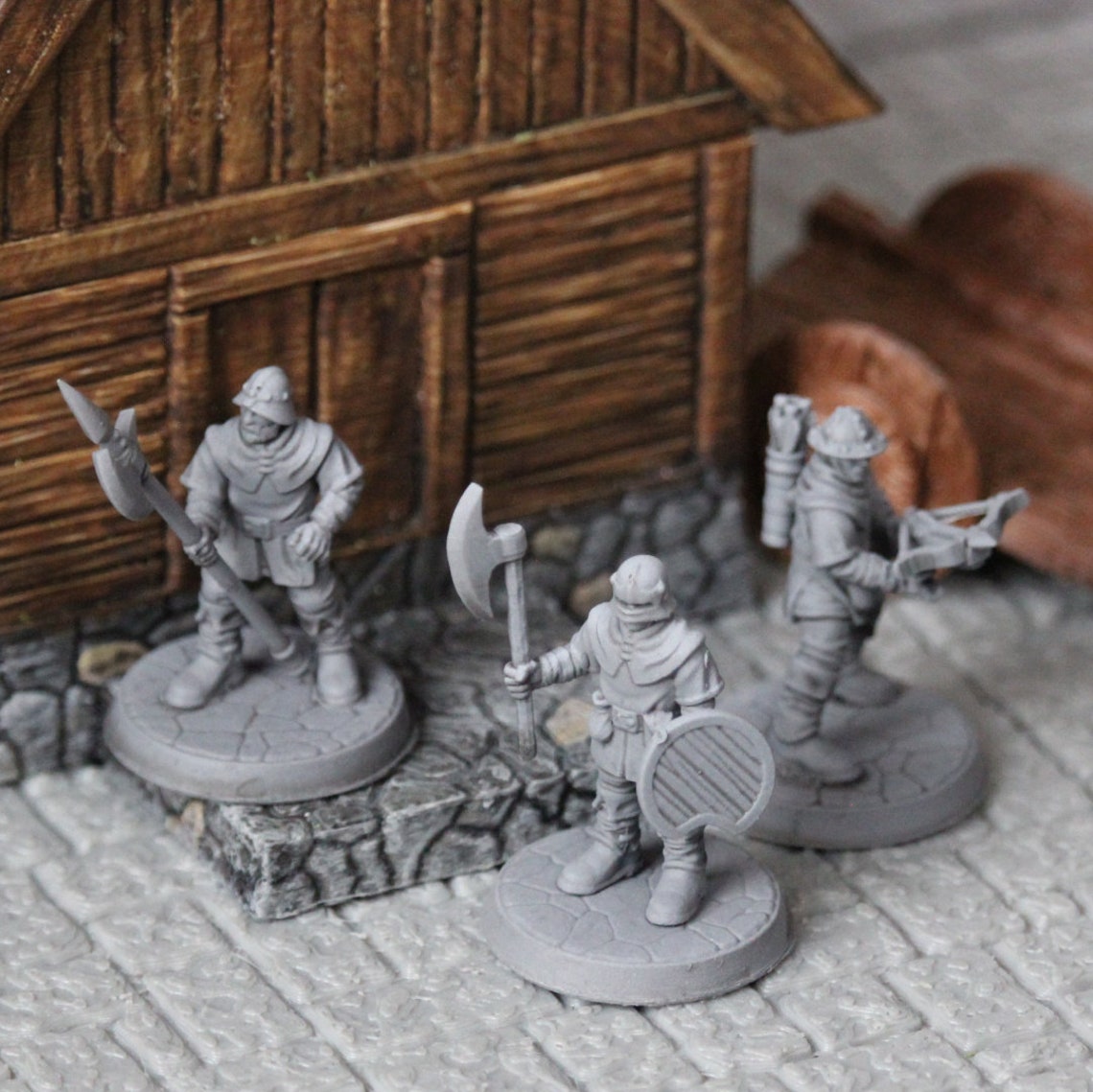 Town Guard 28mm 32mm Miniature Fantasy Battles Resin by Etsy