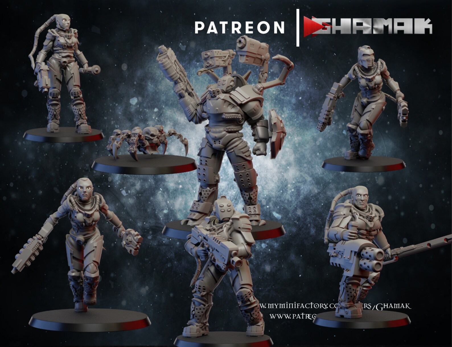 Sci-fi Warriors Squad Bundle 32mm Miniature Necromunda | Etsy