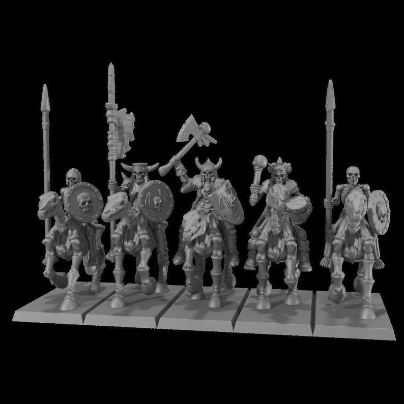 Skeleton Horde Miniature Dungeons and Dragons DnD D&D Mini 28mm 32mm