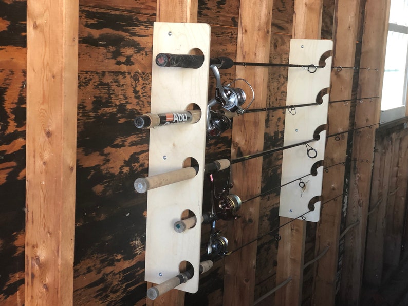 Fishing Rod Organizer 24 Garage Man Cave Basement for Etsy