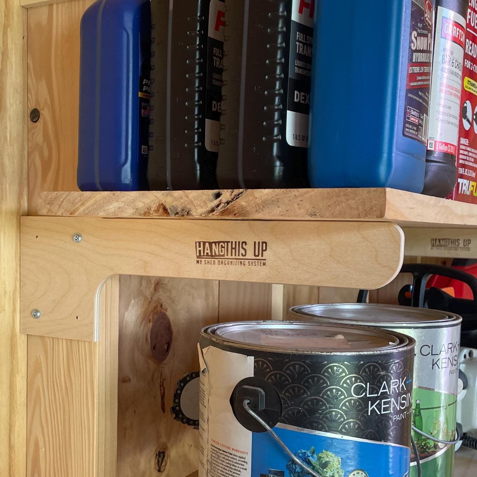 Luh Racks Complete Shed Organizer Kit - Stud Mount – Tool Racks & Hooks for Shed ...