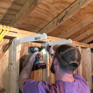 Lawn Chair Storage Rack - Stud Mount Shed Organization Solution for ...