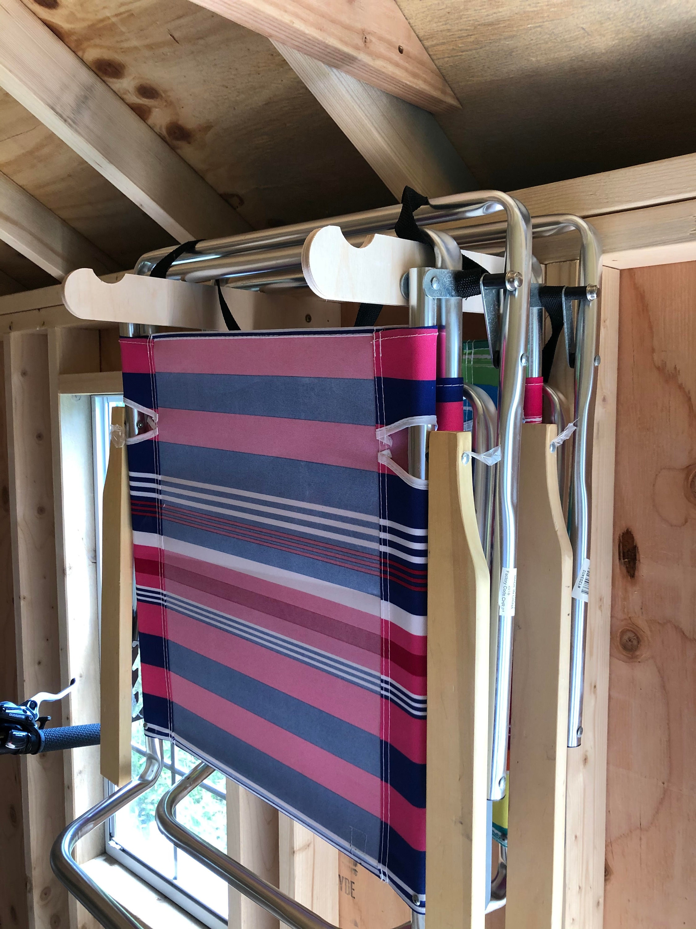 Chair holders for garage sale