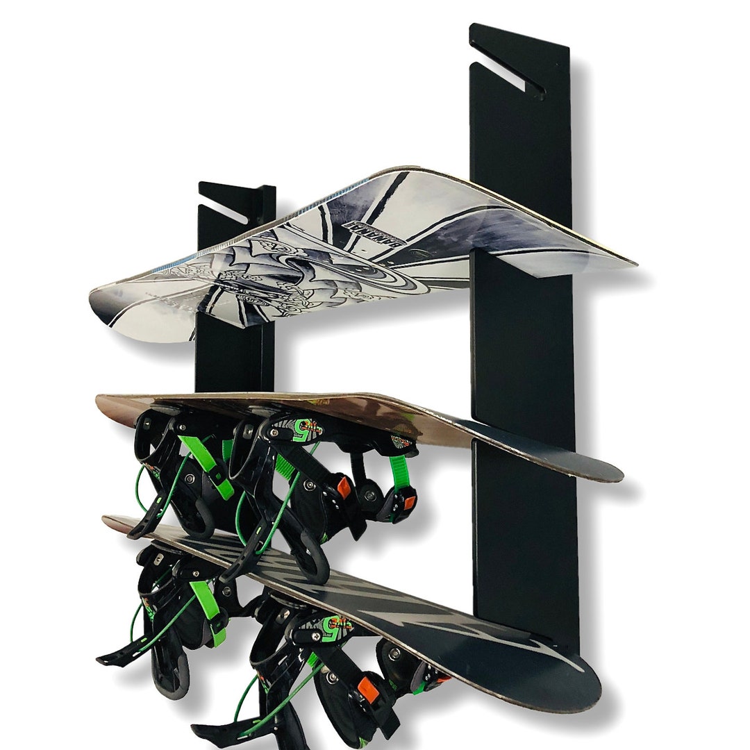 Compact Snowboard Rack Snowboard Storage Rack – Wall Mount Snowboard Organizer for Garage ...