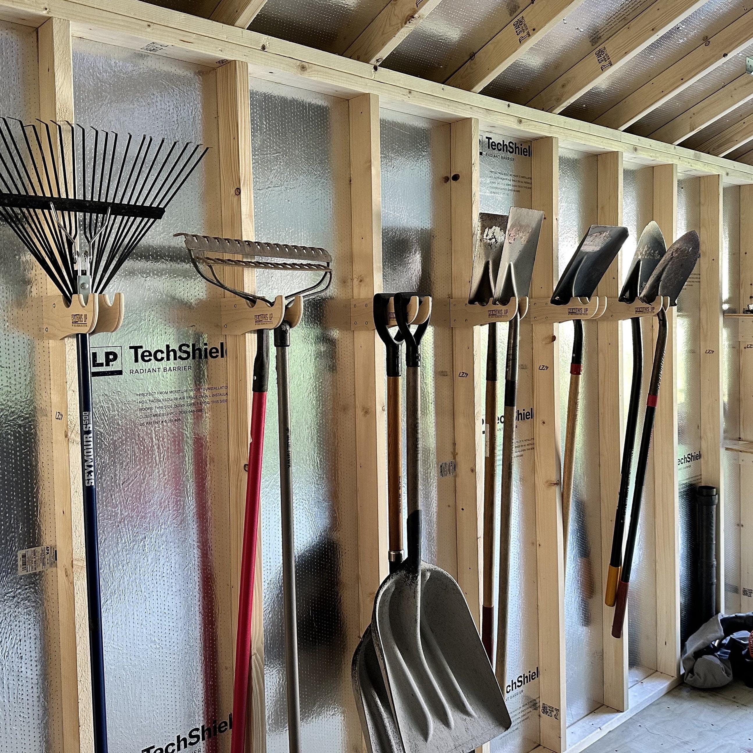 Organiseur D'Outils De Jardin BRICO - Rangement Pratique Pour Outils Avec Râtelier Modulable