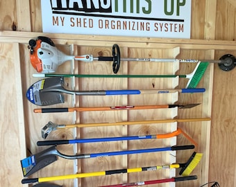 Complete Shed Organizer Kit - Stud Mount – Tool Racks & Hooks for Shed Storage