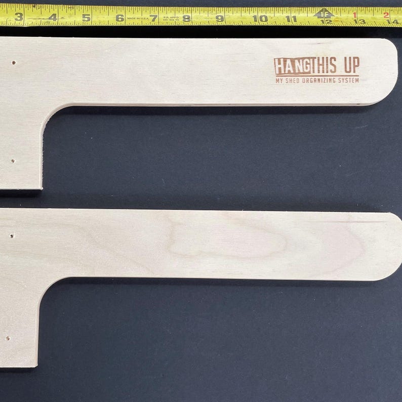 Max Shed Organizer Kit - Stud Mount: Garden Tool Rack Shelf Brackets Bild 8