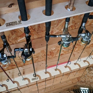 Fishing Rod Rack, Fishing Rod Storage, Rod Storage in Shed 