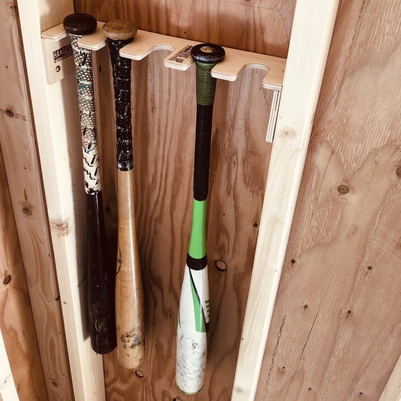 SALE Baseball and Baseball Bat Organizer for Shed Etsy