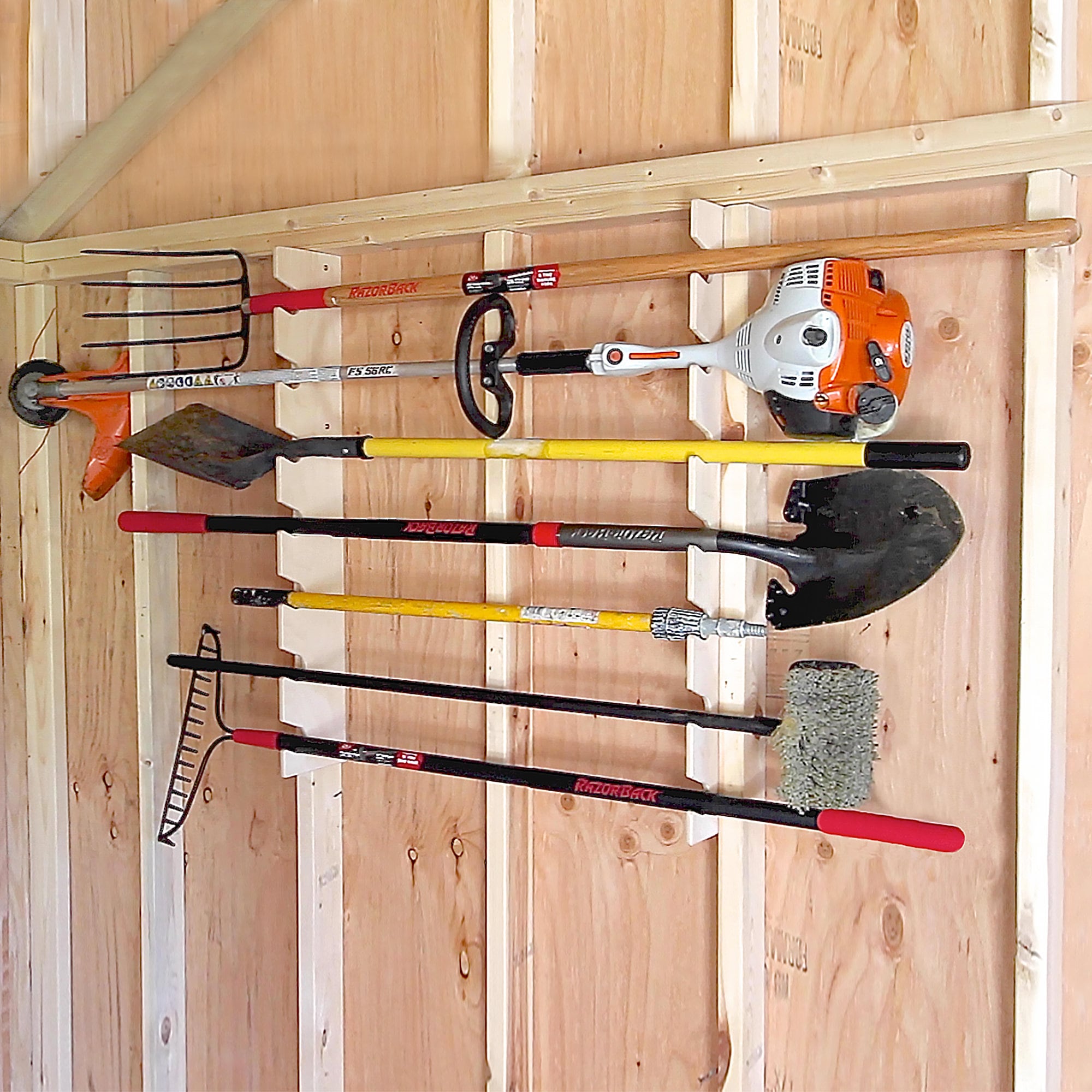 SUPER SALE: Universal Yard Tool Rack, Shed Organizer, Garden Tool