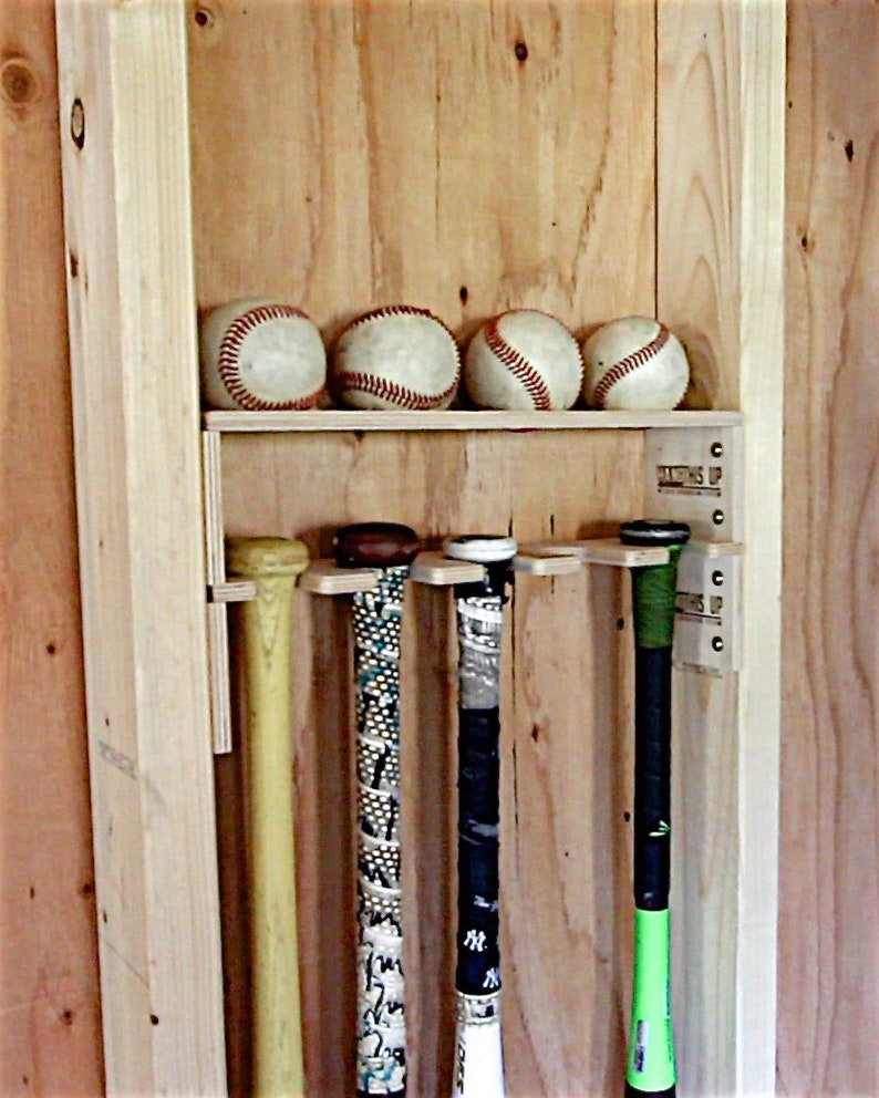 SALE Baseball and Baseball Bat Organizer for Shed Etsy