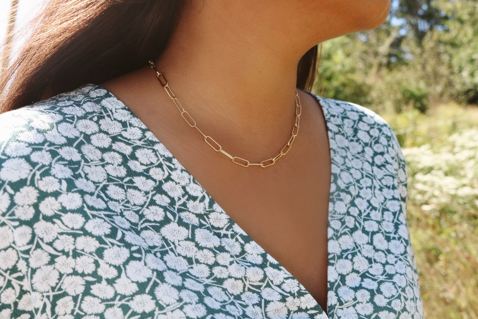 Paperclip Necklace Etsy