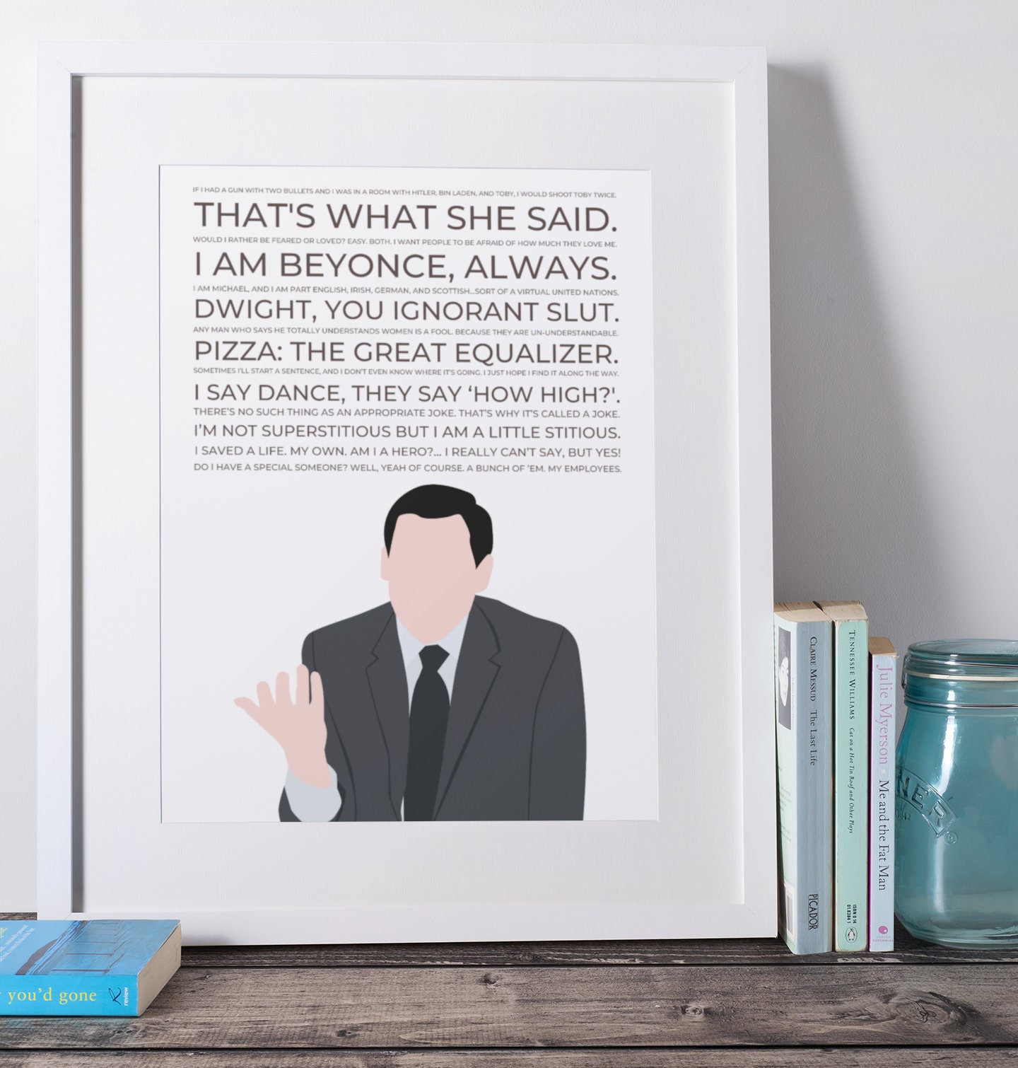 Poster Illustration Classic Quotes Michael Scott the Office US - Etsy, image size:1440x1510