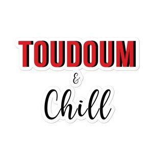Stickers / autocollant Toudoum & Chill inspiré de Netflix.