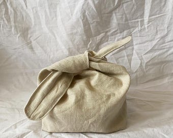 Handmade Tie Sack: Toiletry, Makeup, Stationary Bag - SMALL - 3 style options